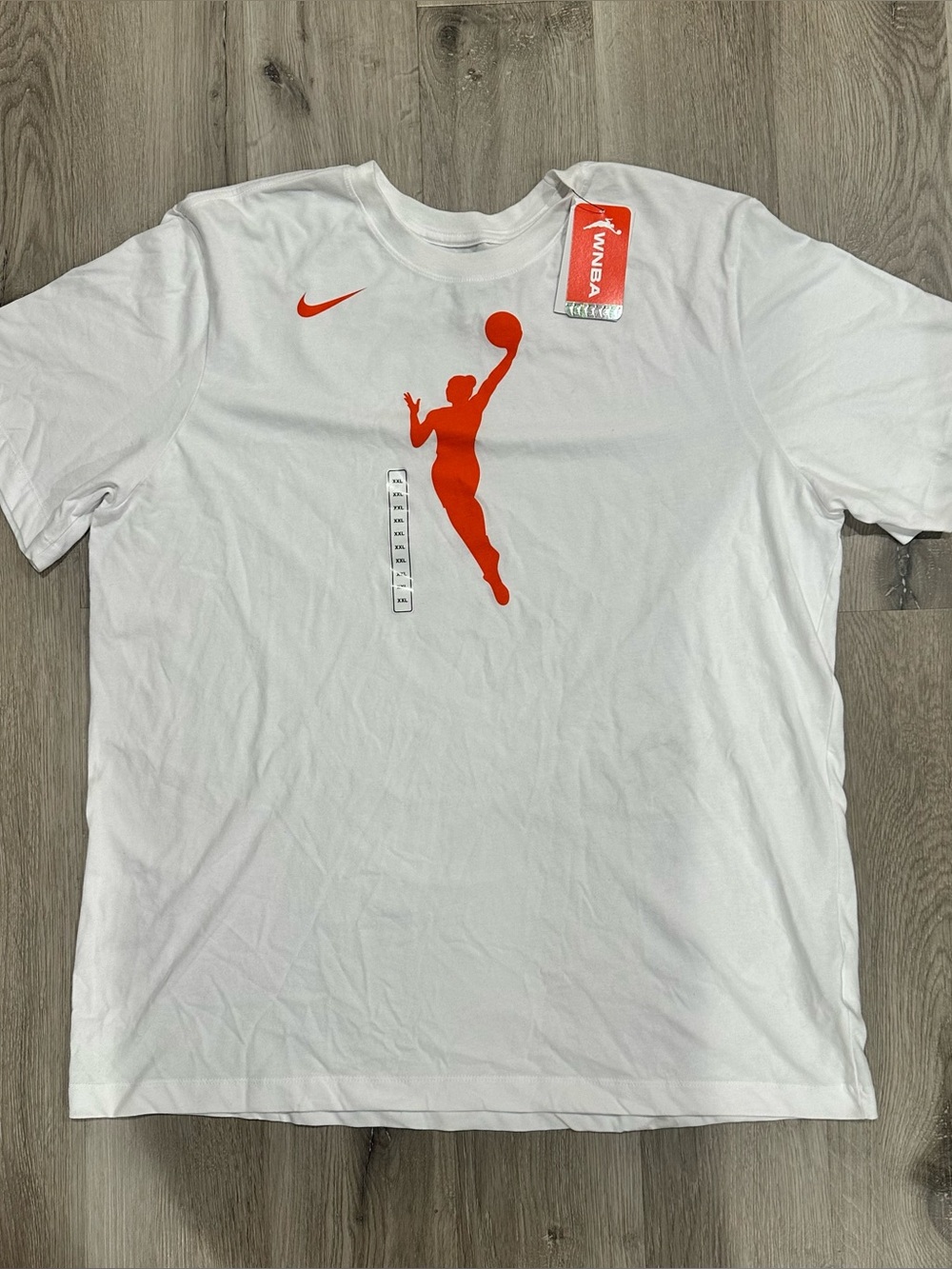 NWT Nike WNBA Dri-FIT Logo T-Shirt - White/Orange - 2XL